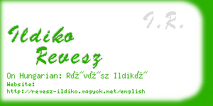 ildiko revesz business card